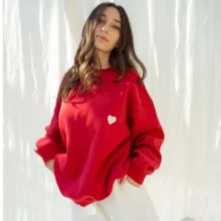 Sweat Unisexe Rouge I Love You Baby -MAGIC CUSTOM sweat unisexe rouge i love you baby 2