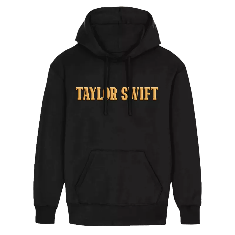 TAYLOR SWIFT- SWEAT CAPUCHE NOIR GOLD TAYLOR SWIFT 3 TAYLOR SWIFT- SWEAT CAPUCHE NOIR GOLD TAYLOR SWIFT