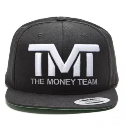 THE MONEY TEAM - CASQUETTE SNAPBACK NOIRE LOGO BLANC