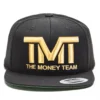 THE MONEY TEAM - CASQUETTE SNAPBACK NOIRE LOGO GOLD -MAGIC CUSTOM the money team casquette snapback noire logo gold