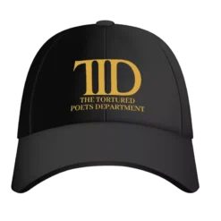 THE TORTURED POETS DEPARTMENT- CASQUETTE SPORTBACK NOIR Gold Font