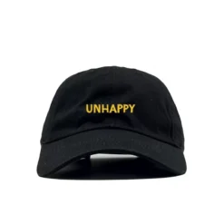 UNHAPPY - CASQUETTE DAD CAP NOIRE - LIL PUMP
