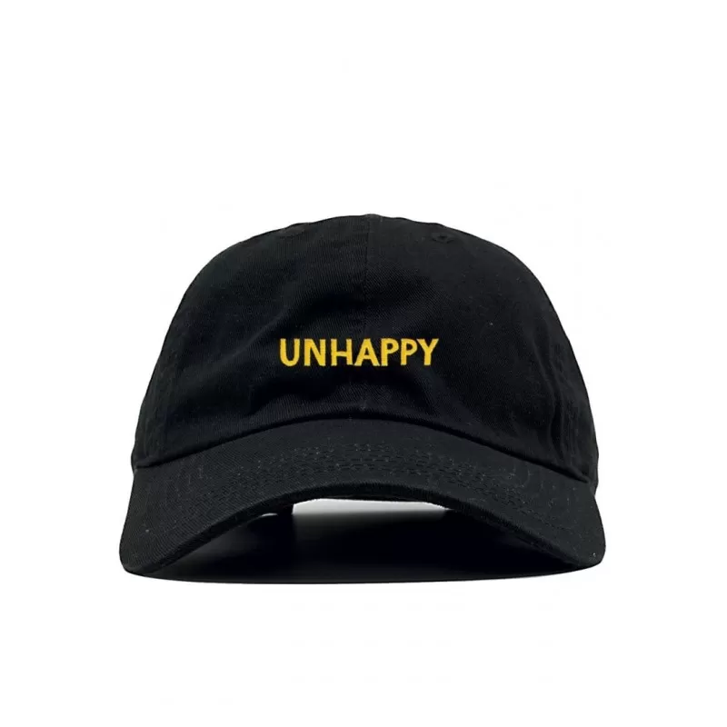UNHAPPY - CASQUETTE DAD CAP NOIRE - LIL PUMP 3 UNHAPPY - CASQUETTE DAD CAP NOIRE - LIL PUMP
