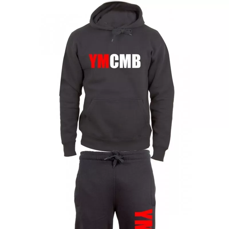 YMCMB - Survetement Jogging Coton YMCMB ROUGE BLANC 4 YMCMB - Survetement Jogging Coton YMCMB ROUGE BLANC – Image 2