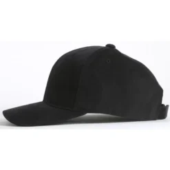 YUPOONG - CASQUETTE 6 PANEL BRUSHED COTTON BLACK -MAGIC CUSTOM yupoong casquette 6 panel brushed cotton black 2